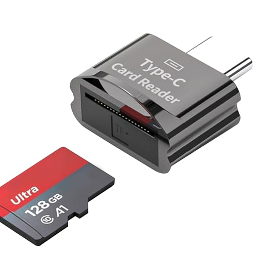 SD/TF Kartenleser USB C auf Micro SD TF SDXC SDHC Speicher Kartenleser, Typ C OTG Externe Kartenlesegeräte OTG Adapter für Galaxy, Huawei, Tablette, PC, Laptop, MacBook von SELIACR