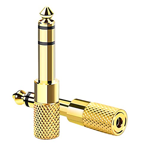 SELIACR 6,35 mm männlich auf 3,5 mm weiblich plattierter Stereo-Klinkenadapter, Klinke 6,35 3,5 Verstärker-Kopfhörer-Adapter Kompatibel mit Gitarre Elektronische Keyboards Kopfhörer SELIACR 6,35 mm männlich auf 3,5 mm weiblich plattierter Stereo-Klinkenadapter, Klinke 6,35 3,5 Verstärker-Kopfhörer-Adapter Kompatibel mit Gitarre Elektronische Keyboards Kopfhörer von SELIACR