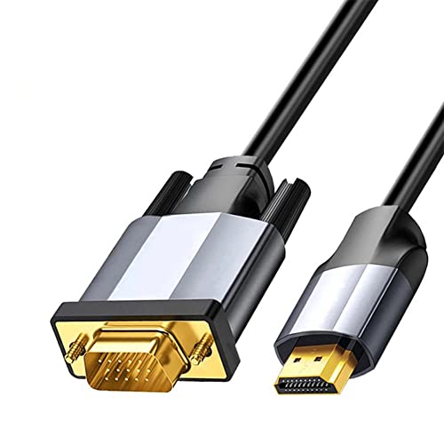 SELIACR HDMI zu VGA 1080p Full HD Kabel, 1.8m HDMI Stecker zu VGA Stecker Kompatibel mit Desktop Computer Laptop HDTV Monitor Raspberry Pi Xbox TV von SELIACR