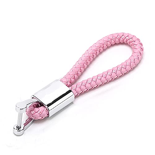 SELIYA TPU Schutz Autoschlüssel Hülle (Passend für Audi Q3 A4L A6L Q5 Q7 A1 A3 Schlüsselanhänger Ring,Rosa Schlüsselanhänger) von SELIYA