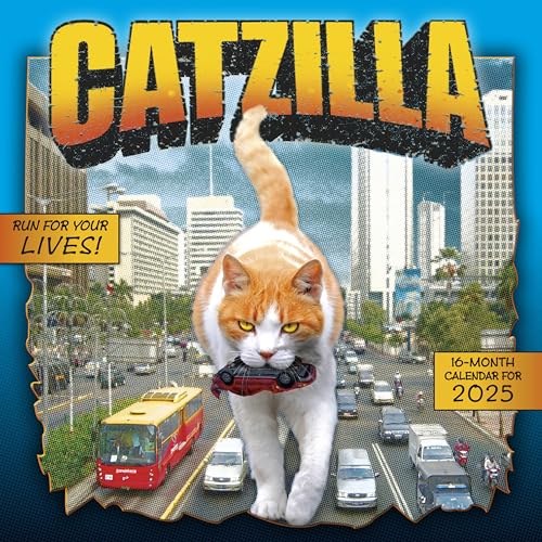 Catzilla 2025 Wandkalender, 16 Monate Humor & Comic-Kalender, 30,5 x 30,5 cm Catzilla 2025 Wandkalender, 16 Monate Humor & Comic-Kalender, 30,5 x 30,5 cm von SELLERS PUBLISHING, INC.