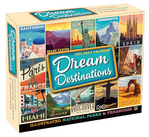 Dream Destinations Tageskalender 2025: Illustrierte Nationalparks und Schätze von Anderson Design Group Dream Destinations Tageskalender 2025: Illustrierte Nationalparks und Schätze von Anderson Design Group von SELLERS PUBLISHING, INC.