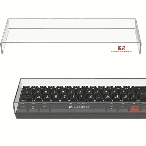 SELORSS Staubschutz für Gaming-Tastatur, mechanische Tastaturabdeckung, Premium-Acryl-Tastaturabdeckung für 60 % 61 Tasten mit RK61/Womier WK61/Razer Huntsman Computer-Tastatur (L x B x H) 29 x 10 x von SELORSS