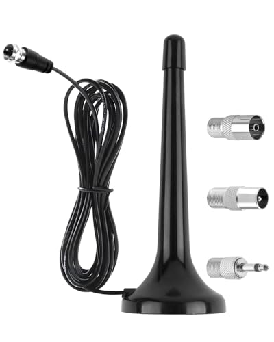 FM DAB Radio Antenne für Stereoanlage und AV Receiver - Universale Zimmerantenne mit Magnetfuß und 3m Verlängerungskabel - Hervorragender Empfang für DAB+ und UKW Radio von SELURK