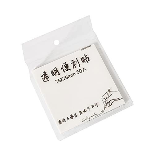 50 Blätter Transparent Klebrige Notizen Pad Starke Selbststicknoten Pads Wasserdichte Memo Pads School Stationery Supplies 50 Blätter Transparent Klebrige Notizen Pad Starke Selbststicknoten Pads Wasserdichte Memo Pads School Stationery Supplies von SELVFZ
