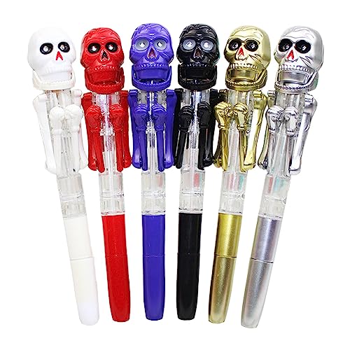 SELVFZ Halloween Skull Pen Nachfüllbar Kugelschreiber Halloween Supplies Für Kid Boy Student Student Halloween Geschenkspiel Belohnungen SELVFZ Halloween Skull Pen Nachfüllbar Kugelschreiber Halloween Supplies Für Kid Boy Student Student Halloween Geschenkspiel Belohnungen von SELVFZ