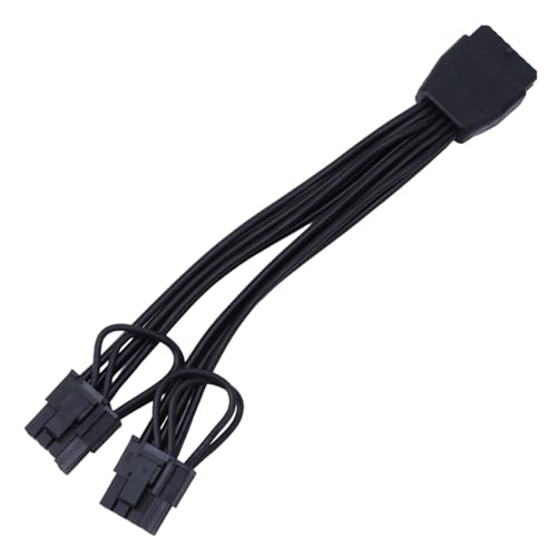 SELVFZ Langlebiger 12Pin Bis 2x 6+2 Grafikkartenanschluss PCIe 12Pin Splitter Grafikkarte Direkt Stromversorgung 15 Cm SELVFZ Langlebiger 12Pin Bis 2x 6+2 Grafikkartenanschluss PCIe 12Pin Splitter Grafikkarte Direkt Stromversorgung 15 Cm von SELVFZ