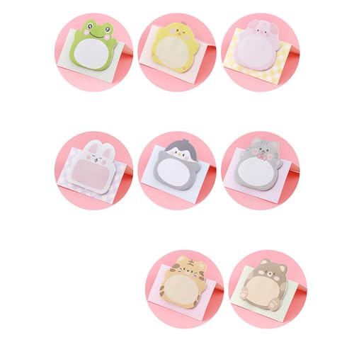 Cartoon Animal Notes Pad 160 Blätter Adheive Notpapier Notizbilder Taschen Memo Pad Zum Schreiben Von Journaling 60x58mm von SELiLe