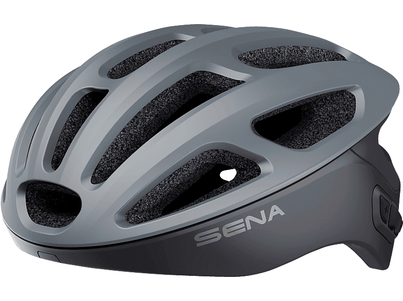 SENA R1 Smart (Fahrradhelm, 55-58 cm, Matt Grey) von SENA
