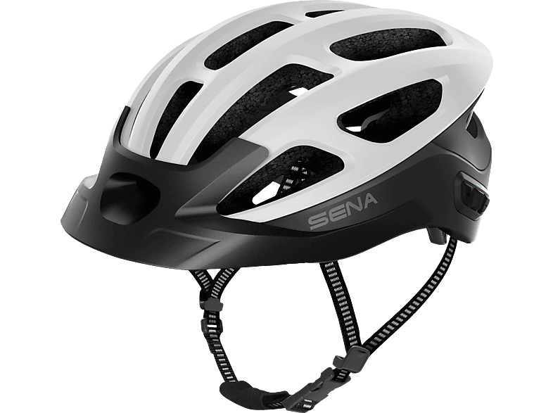 SENA Sena R1 EVO Fahrrad Smart Helm - Matt White Größe L (Fahrradhelm, White) von SENA