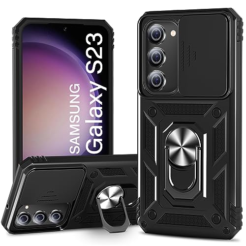 SENAOL Militärschutz Stoßfeste S23 Hülle mit Kameraschutz und 360° drehbarem Ringständer für Samsung Galaxy S23 Handyhülle für S23 5G SENAOL Militärschutz Stoßfeste S23 Hülle mit Kameraschutz und 360° drehbarem Ringständer für Samsung Galaxy S23 Handyhülle für S23 5G von SENAOL