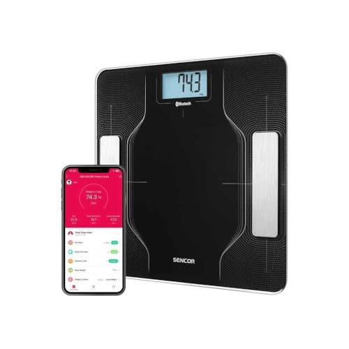 Intelligente persönliche Fitnesswaage SBS 8002BK SENCOR Black Intelligente persönliche Fitnesswaage SBS 8002BK SENCOR Black von SENCOR