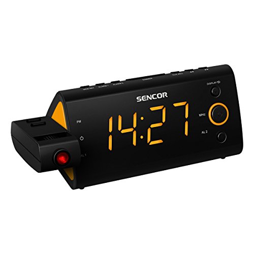 Sencor SRC330 Radiowecker Uhrenradio Wecker Radio Alarm (Orange) von SENCOR