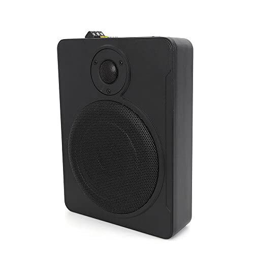 SENDERPICK 600 Watt 8'' Untersitz Aktiv Subwoofer Auto Verstärker Ultradünner Bass Subwoofer 12V mit Kabelset von SENDERPICK