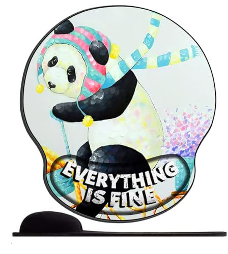 Mauspad mit Gelkissen Ergonomisches Buntes Fahrrad und Panda Mousepad mit Handauflage Gel Mauspads mit Handgelenkauflage für Computer Laptop Offfice Heim Mauspad mit Gelkissen Ergonomisches Buntes Fahrrad und Panda Mousepad mit Handauflage Gel Mauspads mit Handgelenkauflage für Computer Laptop Offfice Heim von SENDJJ