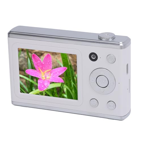 SENECESLI Digitalkamera, 1080P Kinderkamera, 48 MP Point and Shoot Digitalkameras mit 2,4 Zoll IPS Bildschirm, Integriertem LED Fülllicht, 800 mAh Akku, Autofokus, Kompakte Kleine Kamera von SENECESLI