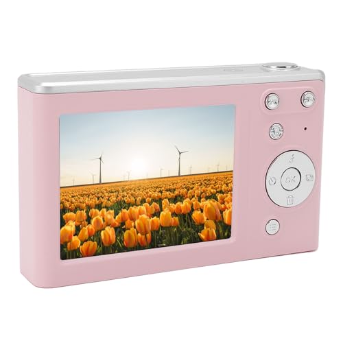 SENECESLI Digitalkamera, 4K Kinderkamera, 50 MP Point and Shoot Digitalkameras mit 16 fachem Digitalzoom, Fülllicht, Autofokus, Anti Shake, Tragbare Vlogging Kamera, Kompakte Kleine Kamera von SENECESLI