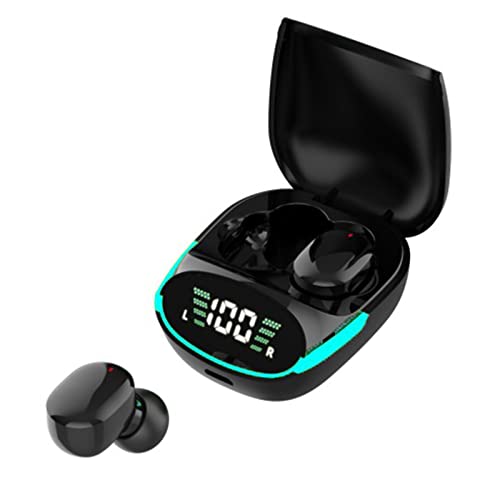 SENECESLI Kabellose Ohrhörer, Tragbare Bluetooth 5.3-Stereo-Kopfhörer mit 200-mAh-Ladeetui, Ohrhörer für das Lauftraining Im Fitnessstudio von SENECESLI
