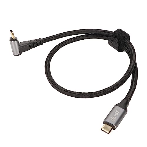 SENECESLI Rechtwinkliges USB C Kabel für Steam Deck, 90 Grad USB C auf USB C Kabel, PD100W Typ C 3.1 Gen2 USB C Schnellladekabel für Steam Deck, Unterstützt 4K 60 Hz, Nylon Geflochten und von SENECESLI