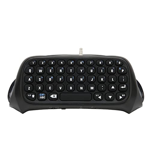 SENECESLI Tastatur für PS4Controller, Bluetooth 3.0 Wirelesss Minis Chatpad Nachrichtentastatur mit Integriertem Lautsprecher, Tragbare Gamepad Gaming Chatpad Tastatur, PS4Controller SENECESLI Tastatur für PS4Controller, Bluetooth 3.0 Wirelesss Minis Chatpad Nachrichtentastatur mit Integriertem Lautsprecher, Tragbare Gamepad Gaming Chatpad Tastatur, PS4Controller von SENECESLI