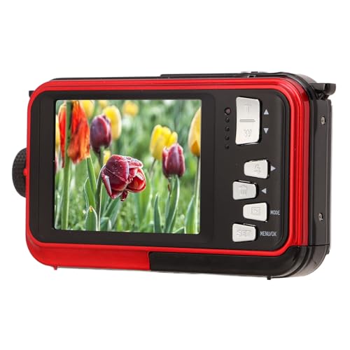 SENECESLI Unterwasserkamera, Wasserdicht, 10FT Full HD, 2,7 K, 48 MP, Digitalkamera mit 16 fachem Digitalzoom, Dual Screen Selfie Unterwasserkamera Zum Schnorcheln, 650 MAh Akku, 2,7 Zoll SENECESLI Unterwasserkamera, Wasserdicht, 10FT Full HD, 2,7 K, 48 MP, Digitalkamera mit 16 fachem Digitalzoom, Dual Screen Selfie Unterwasserkamera Zum Schnorcheln, 650 MAh Akku, 2,7 Zoll von SENECESLI