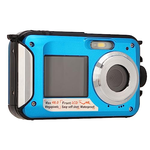 SENECESLI Unterwasserkamera, Wasserdicht, 10FT Full HD, 2,7 K, 48 MP, Digitalkamera mit 16 fachem Digitalzoom, Dual Screen Selfie Unterwasserkamera Zum Schnorcheln, 650 MAh Akku, 2,7 Zoll SENECESLI Unterwasserkamera, Wasserdicht, 10FT Full HD, 2,7 K, 48 MP, Digitalkamera mit 16 fachem Digitalzoom, Dual Screen Selfie Unterwasserkamera Zum Schnorcheln, 650 MAh Akku, 2,7 Zoll von SENECESLI