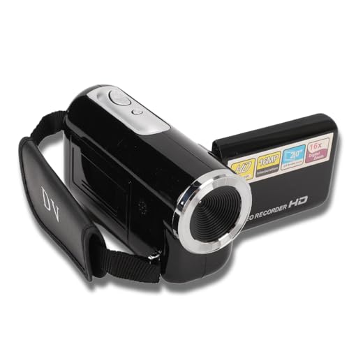 SENECESLI Videokamera Camcorder, 16MP 16X Digitalzoom Videokamera mit 2,0 Zoll Drehbarem Bildschirm, Videorecorder Vlogging Kamera für YouTube SENECESLI Videokamera Camcorder, 16MP 16X Digitalzoom Videokamera mit 2,0 Zoll Drehbarem Bildschirm, Videorecorder Vlogging Kamera für YouTube von SENECESLI