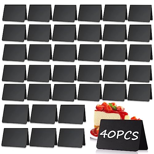 SENENQU 40 Stück Klein Kreidetafel zum Beschriften, V-Form Mini Kreidetafel Schilder, Kunststoff Buffet Schilder Preisschilder Aufsteller zum Beschriften für Buffet, Bäckerei, Party, Hochzeit SENENQU 40 Stück Klein Kreidetafel zum Beschriften, V-Form Mini Kreidetafel Schilder, Kunststoff Buffet Schilder Preisschilder Aufsteller zum Beschriften für Buffet, Bäckerei, Party, Hochzeit von SENENQU