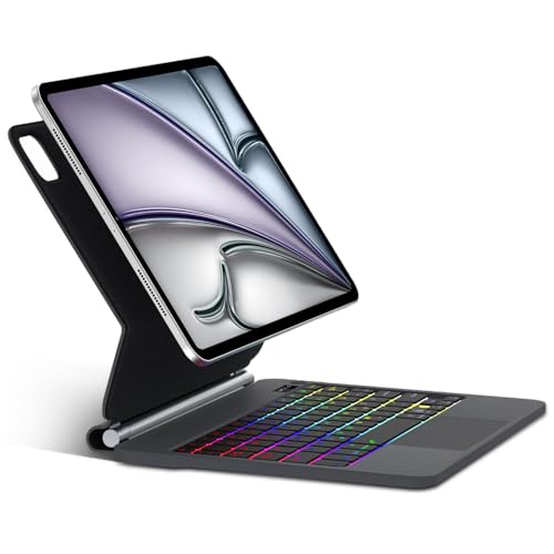 SENGBIRCH Magic Tastatur für iPad Air 11 Zoll M2 2024 – Französische AZERTY-Tastatur mit Touchpad, Magic Keyboard für iPad Air 11, Pro 11 4/3/2/1. Gen, Schwarz SENGBIRCH Magic Tastatur für iPad Air 11 Zoll M2 2024 – Französische AZERTY-Tastatur mit Touchpad, Magic Keyboard für iPad Air 11, Pro 11 4/3/2/1. Gen, Schwarz von SENGBIRCH