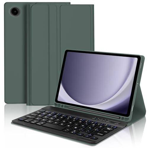 SENGBIRCH Schutzhülle für Samsung Galaxy Tab A9, Tastatur Samsung Galaxy Tab A9 8,7 Zoll 2023, Samsung Galaxy Tab A9 Cover mit italienischer Tastatur, Bluetooth-Tastatur 5.0 & Slim Smart Cover, von SENGBIRCH