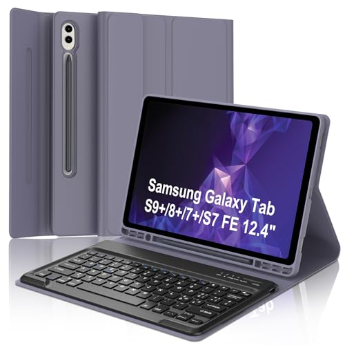 SENGBIRCH Tastatur Samsung Tab S9 Plus mit Schutzhülle für S8+/S7+/S7FE 12,4 Zoll, Schutzhülle Samsung Galaxy Tab S9 Plus mit Tablet-Tastatur, Bluetooth-Tastatur, italienisches magnetisches Layout, SENGBIRCH Tastatur Samsung Tab S9 Plus mit Schutzhülle für S8+/S7+/S7FE 12,4 Zoll, Schutzhülle Samsung Galaxy Tab S9 Plus mit Tablet-Tastatur, Bluetooth-Tastatur, italienisches magnetisches Layout, von SENGBIRCH
