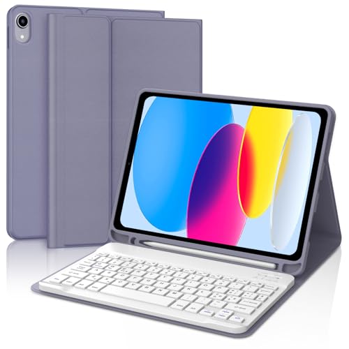 SENGBIRCH Schutzhülle mit Tastatur für iPad 10. Generation 10,9 Zoll 2022/iPad 11. Generation A16 11 Zoll 2025, Italienische QWERTY Abnehmbare kabellose Bluetooth-Tastatur, für iPad 10a/11. von SENGBIRCH