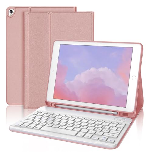 SENGBIRCH Tastaturhülle für iPad 9 Generation, Azalea Rosa von SENGBIRCH