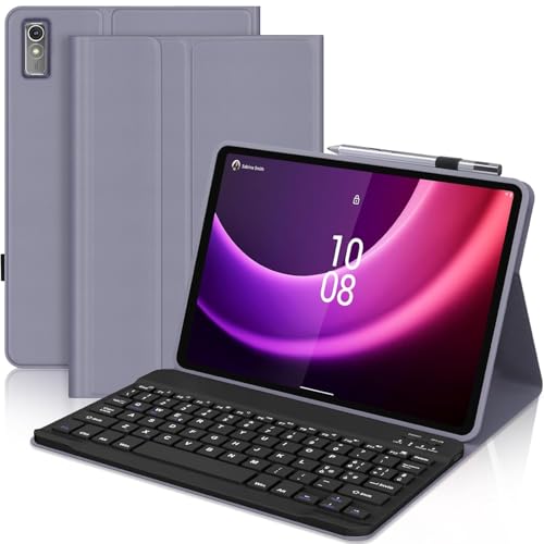 Tastaturhülle für Lenovo Tab P11 (2. Gen), italienische Tastatur für Lenovo Tablet, italienische Bluetooth-Tastatur, Slim Smart Cover für Lenovo Tab P11 11,5 Zoll 2 Generation mit Tastatur, Violett von SENGBIRCH