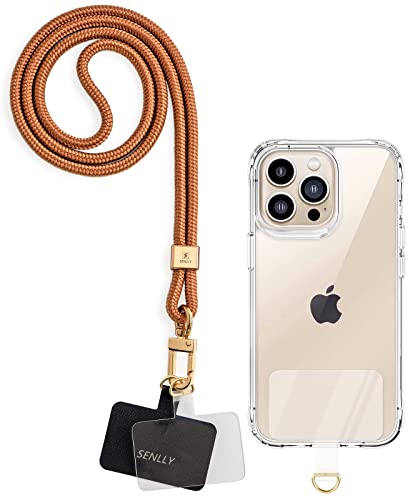 SENLLY Universal Handykette, 1× Hals Schlüsselbänd, 2× Handy Lanyard Pad, Umhängeband Kompatibel mit Alle Smartphone (Handyhülle Nicht Enthalten) von SENLLY