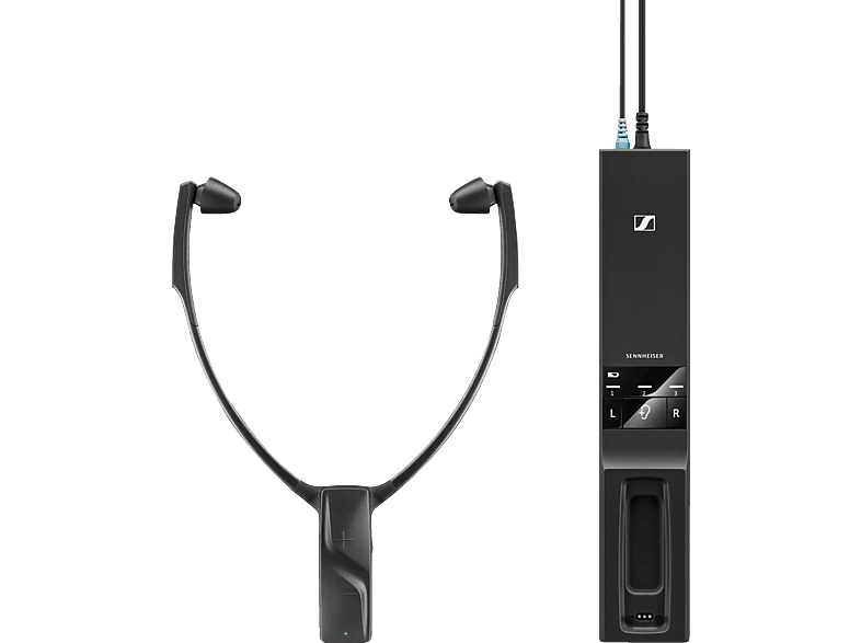 SENNHEISER RS 5200, Kinnbügel Kopfhörer Schwarz von SENNHEISER