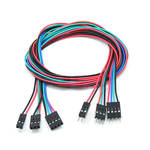 Jumper Wire Männlich-Weiblicher Jumper Wire,10 Stück 70cm 4Pin flexible Jumper-Kabel drähte für 3D-Drucker, Reprap,Modul usw. von SENRISE