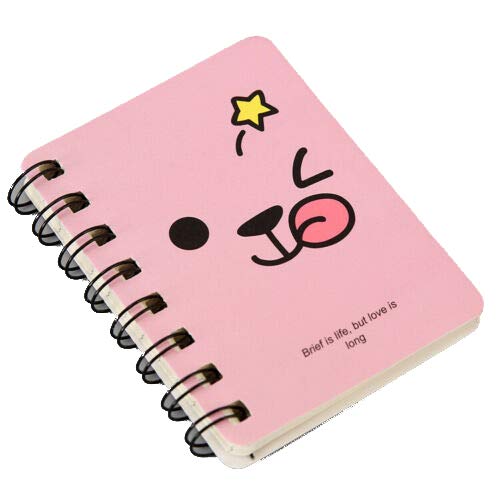 Senris Mini-Notizbuch, A7, 1 Stück, niedliches Spiralbuch, liniert, Notizblock für Büro, Schule, Geschenk für Kinder, rosa Senris Mini-Notizbuch, A7, 1 Stück, niedliches Spiralbuch, liniert, Notizblock für Büro, Schule, Geschenk für Kinder, rosa von SENRISE