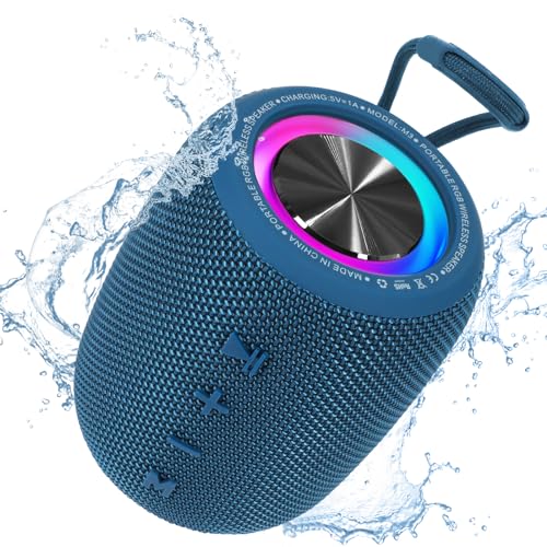SENXINGYAN 20W Bluetooth Lautsprecher – Tragbare Musikbox mit 360° Stereo-Sound, LED-Lichtshow, IPX6 Wasserdicht, 16 Stunden Spielzeit, FM Radio/AUX/TF Unterstützung von SENXINGYAN