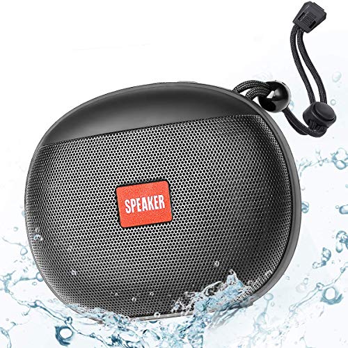 SENXINGYAN Bluetooth Lautsprecher, IPX6 Tragbarer Musikbox 360° HD-Stereo, Soundbox Mini Bluetooth Lautsprecher mit FM-Radio, 12 Stunden Spielzeit, Freisprech-Telefonunterstützung, USB, TF-Schwarz von SENXINGYAN