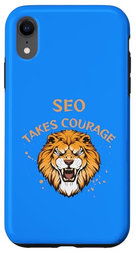 SEO Design, SEO braucht Mut, Löwe Hülle für iPhone XR SEO Design, SEO braucht Mut, Löwe Hülle für iPhone XR von SEO Stuff