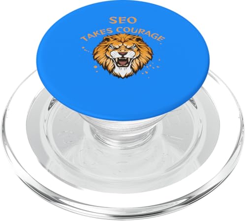 SEO Design, SEO braucht Mut, Löwe PopSockets PopGrip für MagSafe von SEO Stuff