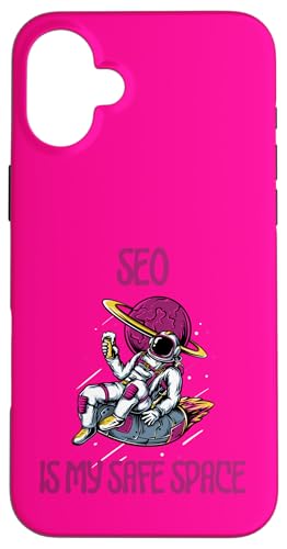 SEO ist mein sicherer Ort, Astronaut Hülle für iPhone 16 Plus SEO ist mein sicherer Ort, Astronaut Hülle für iPhone 16 Plus von SEO Stuff