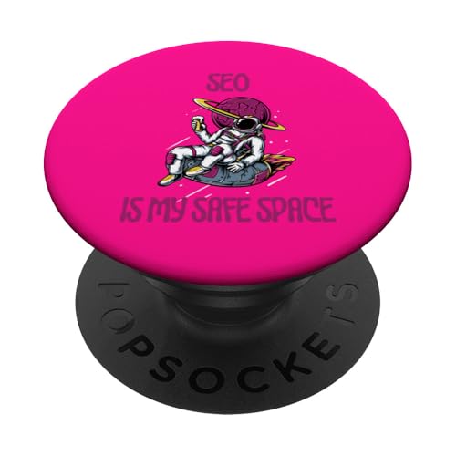 SEO ist mein sicherer Ort, Astronaut PopSockets Klebender PopGrip SEO ist mein sicherer Ort, Astronaut PopSockets Klebender PopGrip von SEO Stuff