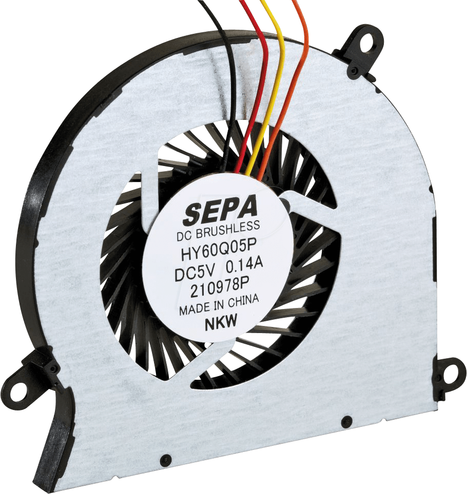 SEPA HY60Q05 - Radial-Lüfter, 61x56x5mm, 5V, 27dB, 4400U/min, Gleitlager von SEPA
