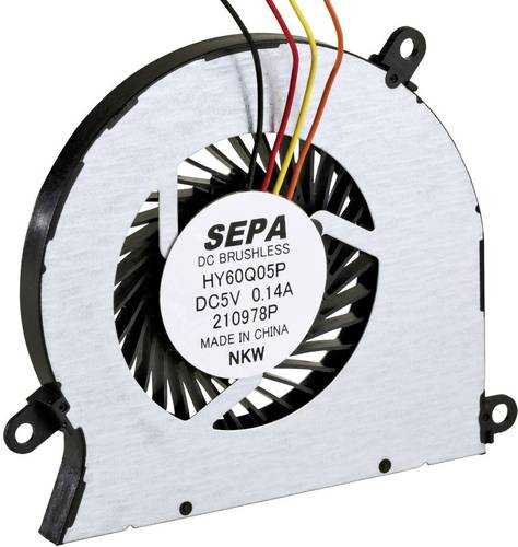 SEPA HY60Q05PSE04A Radiallüfter 5 V/DC 4.1 m³/h (L x B x H) 60.9 x 5 x 56.4mm von SEPA