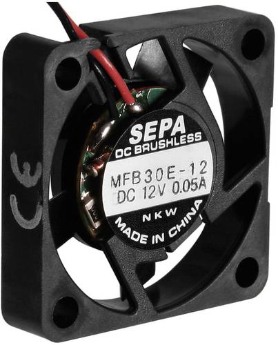 SEPA MFB30E12 Axiallüfter 12 V/DC 4.0 m³/h (L x B x H) 30 x 30 x 6.5mm von SEPA