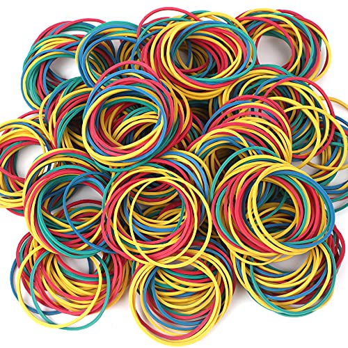 200 Stück Bunte Gummibänder, 38mm Gummiringe Elastische Gummi Bänder für Haare, Haushalt,Stifte, Katapulte, Rechnungen, Bankpapier, Bürobedarf von SEPGLITTER