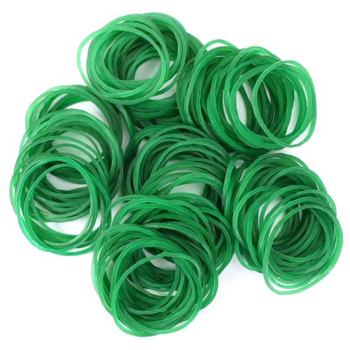 200 Stück grüne Naturkautschuk-Gummibänder, robuste Bänder für Haar, Zuhause, Stifte, Katapulte, Rechnungen, Bankpapier, Bürobedarf (38 mm) von SEPGLITTER