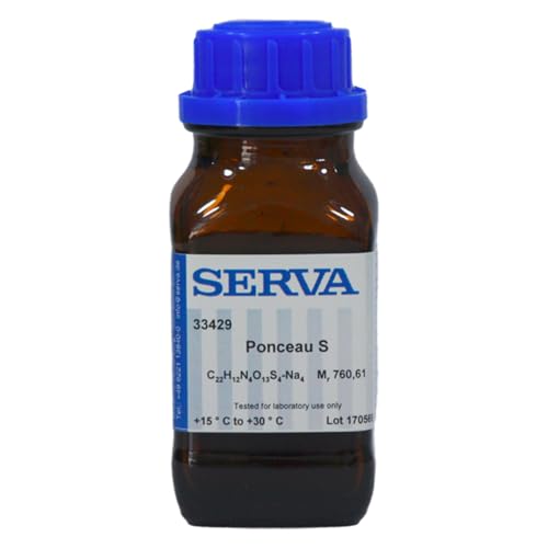 SERVA SV-0032 Ponceau S Lösung für Elektrophorese, 500ml Volumen von SERVA